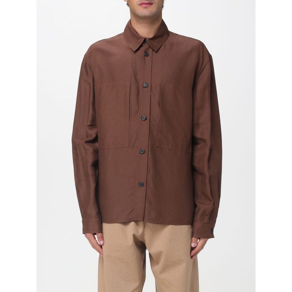 Laneus Shirt Men Brown